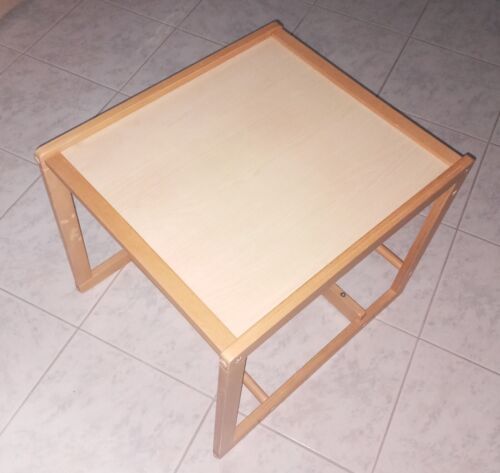 Kindertisch, Basteltisch, Beistelltisch. Gestell aus massiv Holz, H44cm - gebr. - Bild 5 von 12