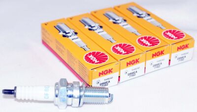 4 Pack Genuine Authentic NGK 7162 Nickel Standard Resistor Spark Plugs DR8EA