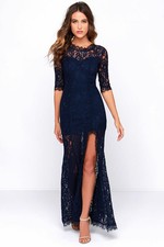 leandra navy blue lace maxi dress