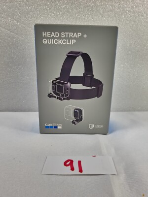 BRAND NEW GoPro Quick Clip Head Strap - Black (ACHOM-001)