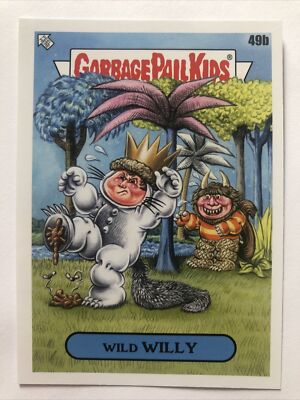 Garbage Pail Kids 2022 Topps Stickerbuch Worms Wild Willy 49b