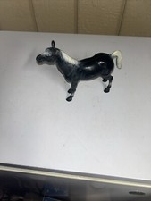 Vintage 1950s Hollow Plastic Black Horse No. 201 Made in Hong Kong Horse Only