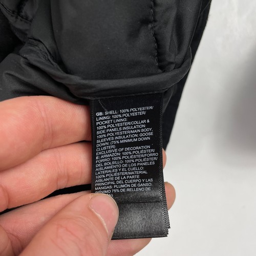 The North Face Jacket Boys Large Black 550 Down Puffer Andes Full Zip Hiking Ski - Picture 7 of 16