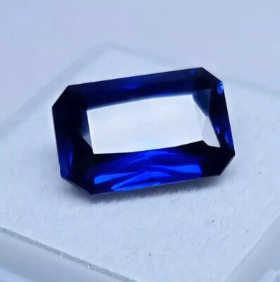 Natural Superb Loose Gemstone 8-9Ct EGL Blue Sapphire Emerald Shape  Certified