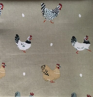 Sophie Allport Lay a Little Egg Hen Chicken Cotton Duck Fabric New Assorted Size