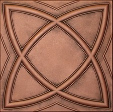 Azulejos de techo decorativos espuma de poliestireno 20x20 R13 centavo de cobre antiguo