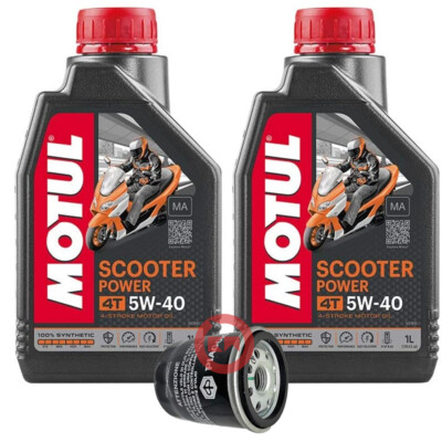 TAGLIANDO 2Lt OLIO MOTUL 5w40 FILTRO PIAGGIO X9 (HONDA MOTORE
