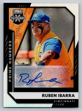 Ruben Ibarra 2021 Panini Elite Extra Edition Auto 8/77 Cincinnati Reds #119