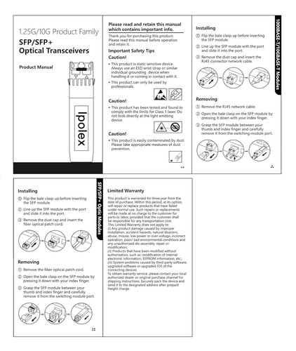 ipolex 1.25/2.5/5/10G SFP+ to RJ45 Transceiver, 1.25/2.5/5/10GBase-T:30m - Picture 6 of 6
