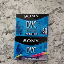Sony DVC Digital Video 2 Mini DV Premium Cassette Tapes 60 Minutes LP-90