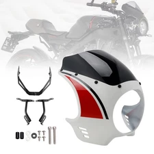 Headlight Fairing Windshield WindScreen fit for XSR900 2022-2025 Red+Black