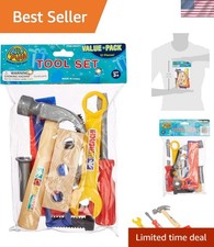 Durable 12-Piece Kids Construction Tool Set - Perfect for DIY Role-Playing