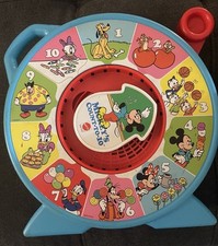 Vintage 1989 Disney Mickey Mouse Mickey's Count-To-10 See N Say Toy WORKS