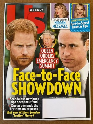 US Weekly Issue 32 August 10, 2020 William and Harry Face-to-Face SHOWDOWN