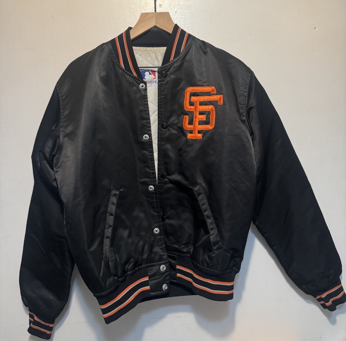 Vintage 90s MLB Starter San Francisco SF Giants Satin