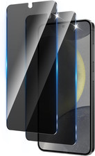 2 Pack Privacy Screen Protector Designed for Samsung Galaxy S24 / S25,Full Cover