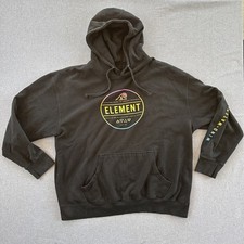 Element Black Pullover Skate Hoodie Sweatshirt Modern 2XL