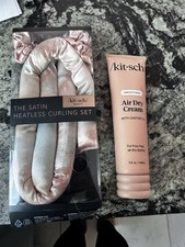 Kitsch Bundle: Air Dry Cream and Satin Heatless Curler Set New In Box