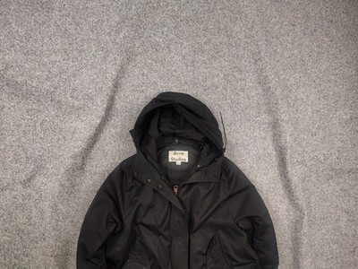 Acne Studios new powder Down Parka Hooded Zip Puffer Coat Black Jacket