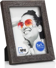 5X7 Picture Frames Made of Solid Wood High Definition Glass for Table Top Displa