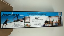 NEW Jazzminton Sport Original Paddle Game with Net for Indoors Outdoors