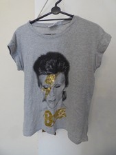 David Bowie Womens T Shirt Size UK 10  Short Sleeve Graphic Print