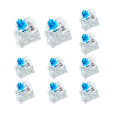 10 PCS Blue Switch Replacement 3 PIN Mechanical Keyboard Switches, Clicky, Accur