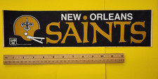 Vintage 1970s New Orleans Saints Helmet Bumper Sticker Rare