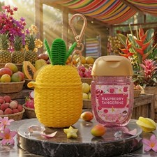 Bath Body Works Pineapple Pocketbac Holder W/ Random Sanitizer