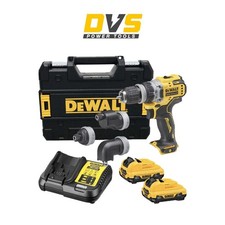 DeWALT DCD703L2T 12V XR Brushless Multi-Head Drill Driver 2 x 3.0Ah