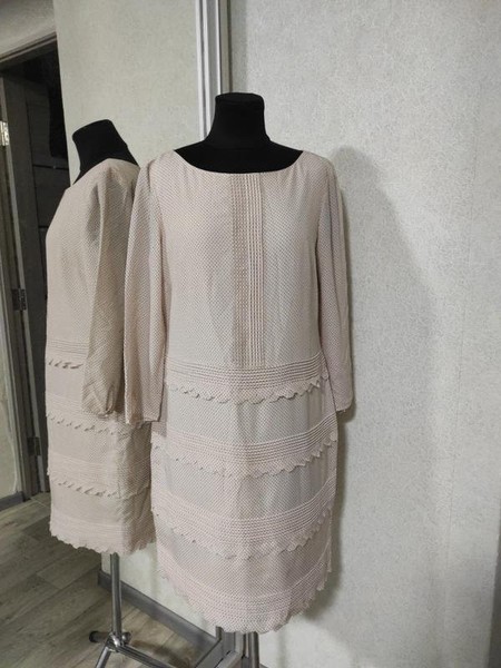Women Banana Republic Dress Pink Polyester 36