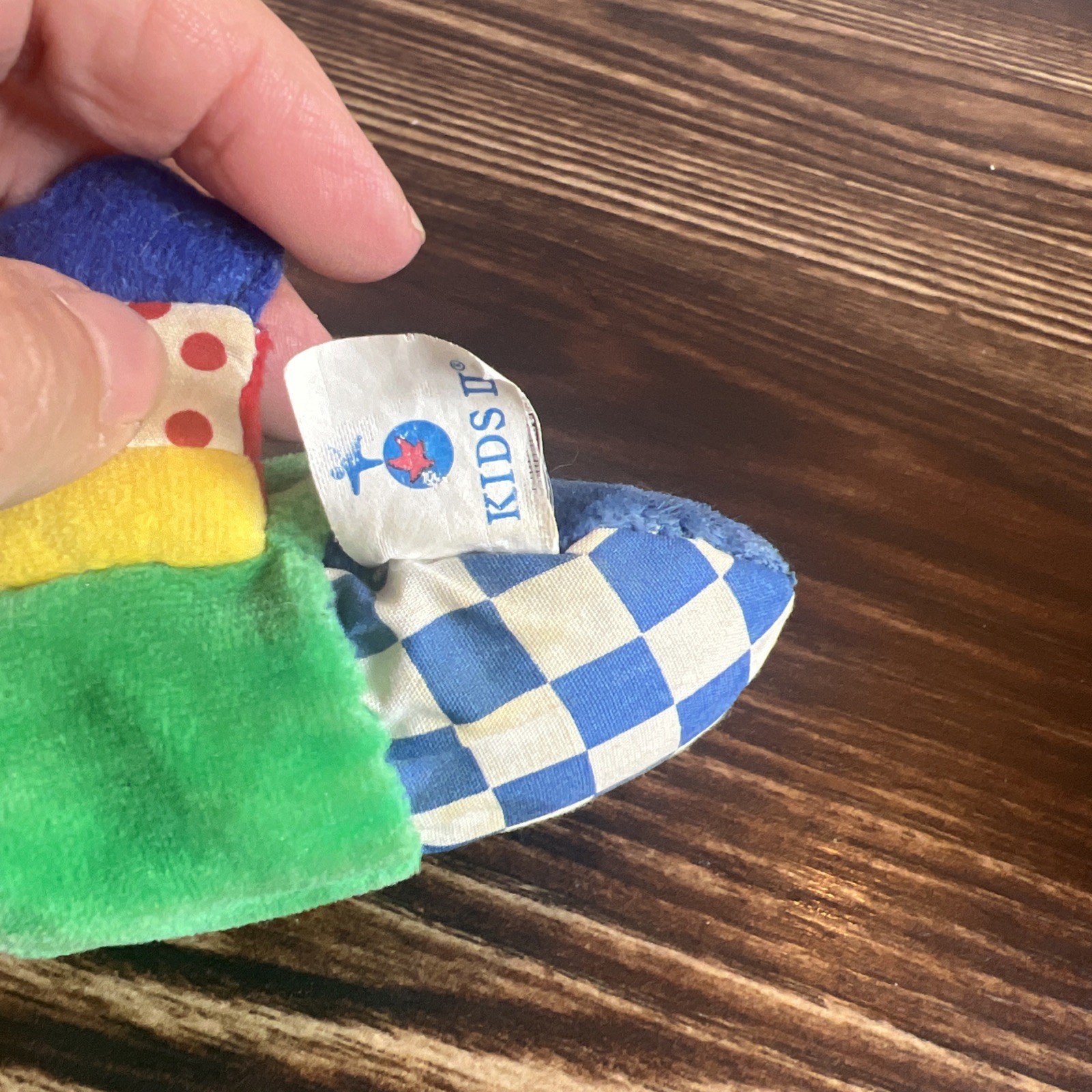 Kids II Alligator Plush  Crinkle Sensory 21" Baby Toy VTG 1996 see description