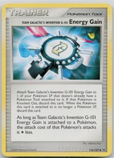 Team Galactic's Invention G 101 Energy Gain Uncommon Platinum 116/127 MP on eBay