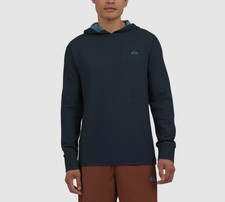 Quiksilver Men's Textured Pullover Hoodie - Navy Blue, M