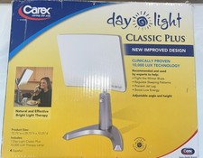 Carex Day-Light Therapy Lamp Classic Plus 10000 LUX New Open Box DL93011 See Des