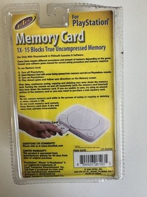 PlayStation 1 PSOne Memory Cards 1x15 Blocks 3-Pack Intec New Sealed PS1