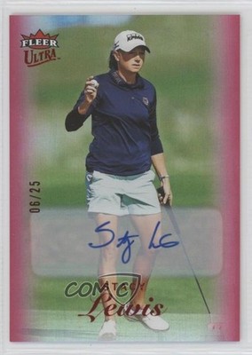2023 Fleer Ultra Red Rainbow Auto 6/25 Stacy Lewis #41 Auto 3d2