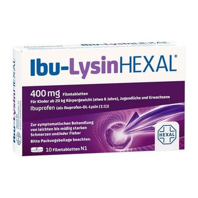 Ibu-Lysin Hexal 400 mg Filmtabletten · 10 St · PZN 07532237