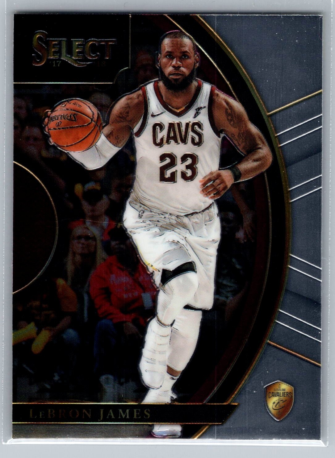 2017-18 Panini Select Concourse #18 Lebron James Cleveland Cavaliers