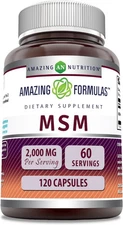 Amazing Formulas MSM (Methylsulfonylmethane) Supplement 120 Count (Pack of 1) 