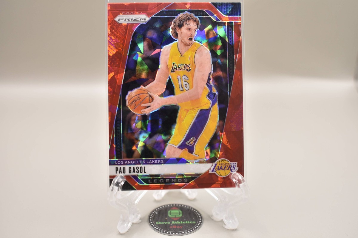 Pau Gasol Lakers 2024-25 Panini Prizm Legends Red Cracked Ice