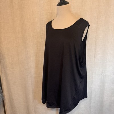 Tek Gear DryTek Tank Top Womens Breathable Back Black Women s Plus Size 3X 3XL