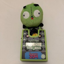 TeeTurtle Invader Zim Gir Plushie Tote Bag OS Green NEW Reusable Recycled