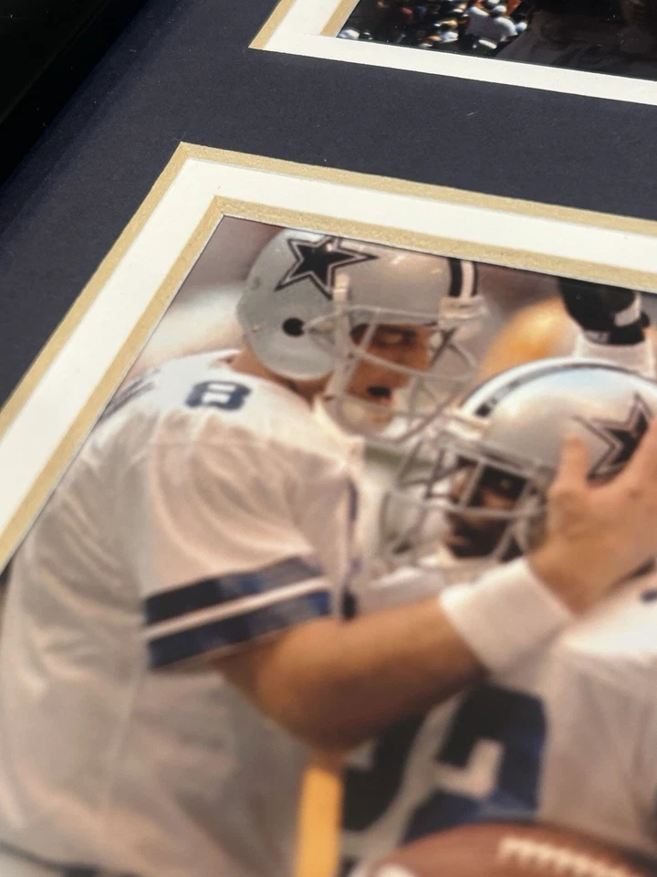 "Arte de pared enmarcado Dallas Cowboys Troy Aikman Emmitt Smith Michael Irvin 12,5 x 15,5""" Foto 4 de 4