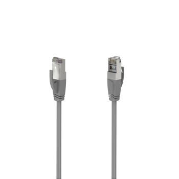 Hama Network Cable Cat 5e 1Gbit/s F/UTP Shielded 10m Grey