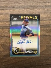 2024 Topps Chrome Update Series - Brady Singer Autograph Auto Royals  /499 Reds