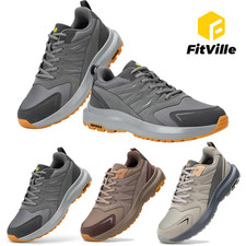 FitVille Herren Extra Breit Wasserabweisend Outdoorschuhe Rutschfest Bequem
