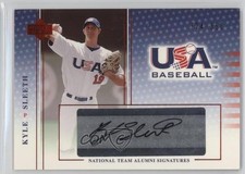 2005 USA Baseball National Team Alumni Signatures Black Ink Kyle Sleeth Auto 2u3