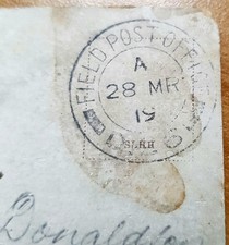 1919 VARNA Bulgaria Army Black Sea FIELD POST OFFICE D26 rare pmk PC to Scotland