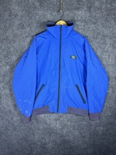 Vintage L.L.Bean Warm-Up Jacket Mens Large Blue Fleece Lined Zip 90s